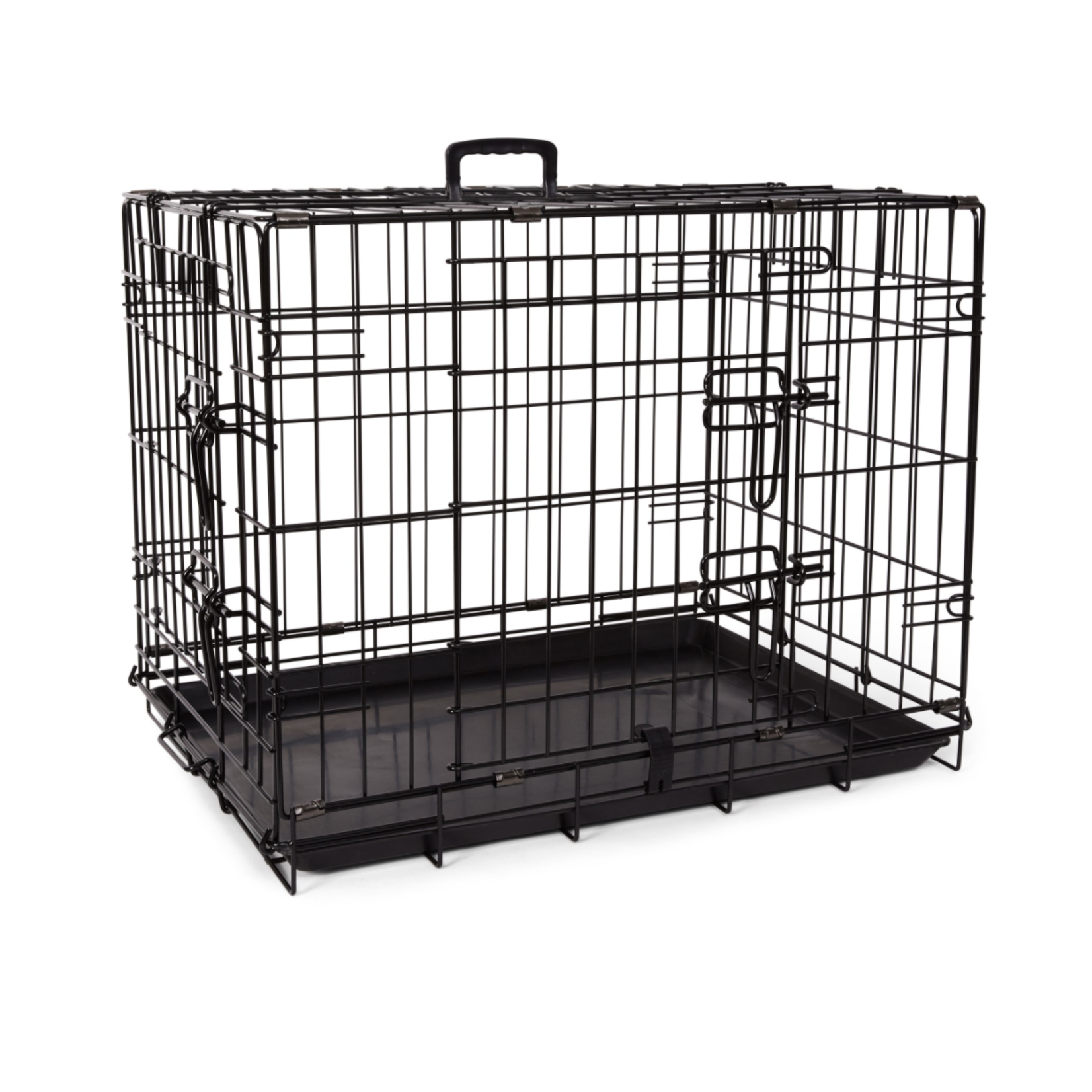 BUD-Z Bud-Z Deluxe Crate Foldable Double Doors Dog 24in