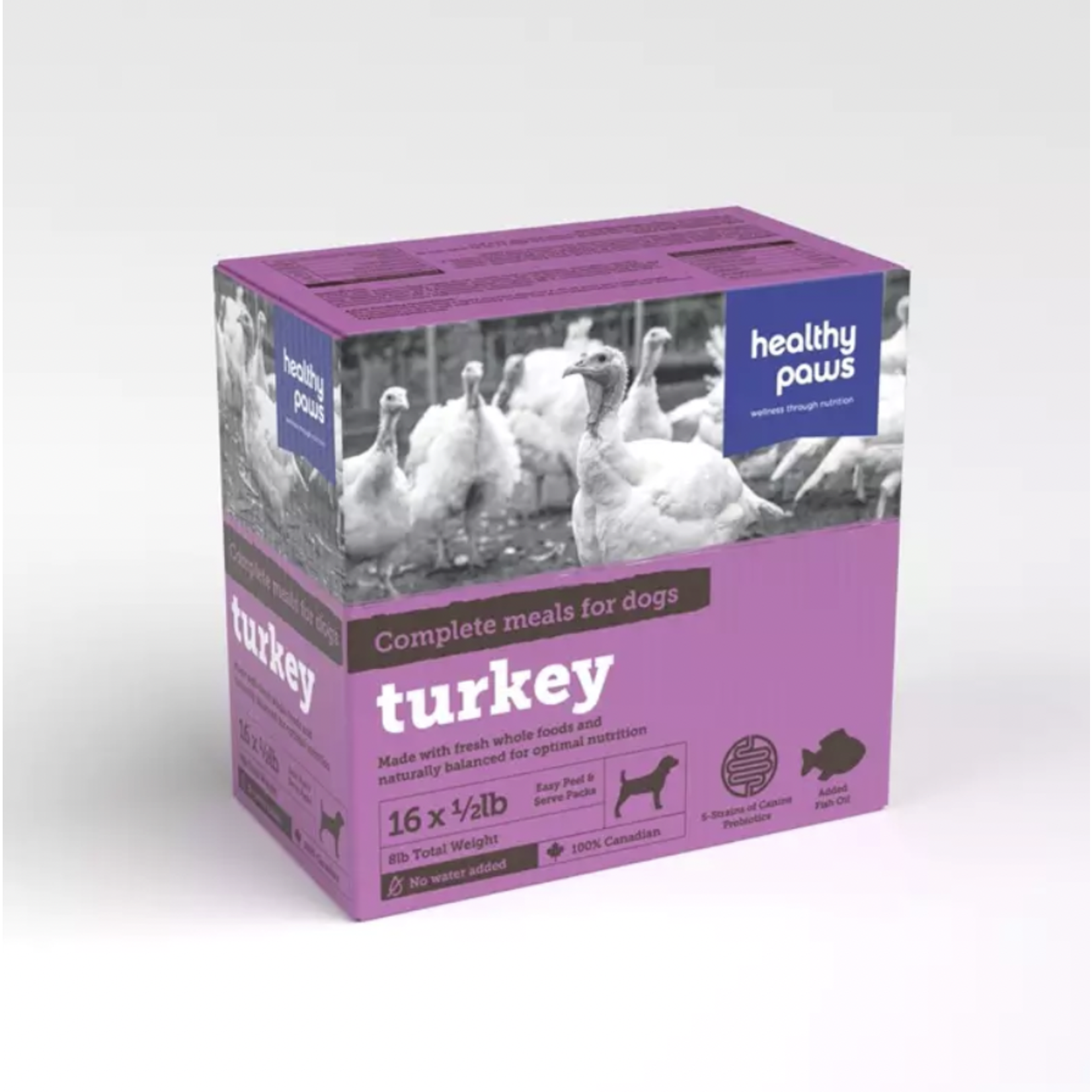 HEALTY PAWS Healthy Paws Canine Complete Dinner Turkey 16 x 1/2 lb