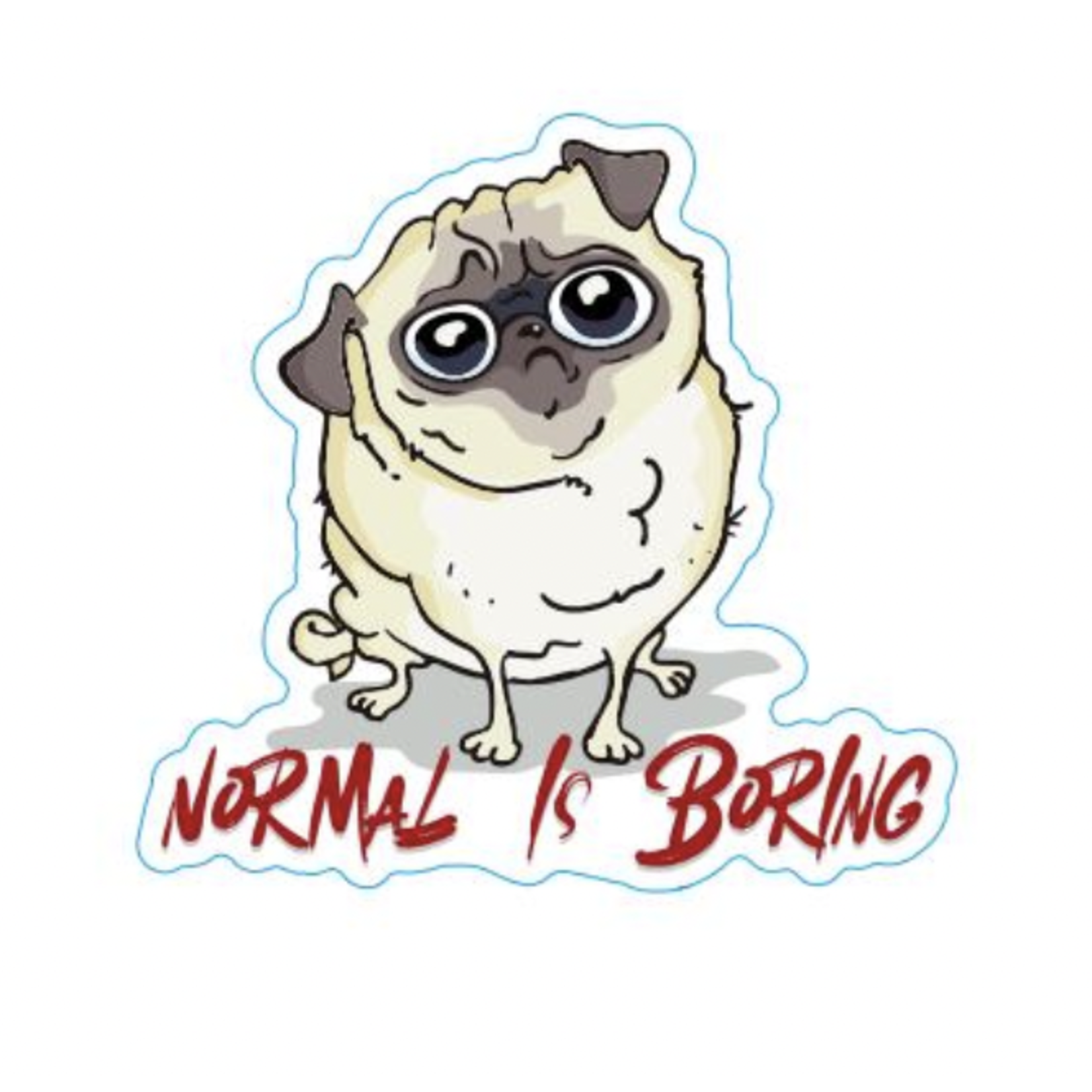STICKER PACK Dog Sayings - Boring Normal Dog - Sticker - Small