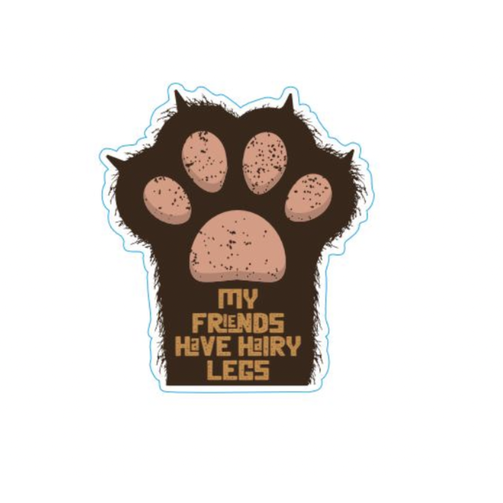 STICKER PACK Cat Sayings - Friends With Hairy Legs - Sticker - Small