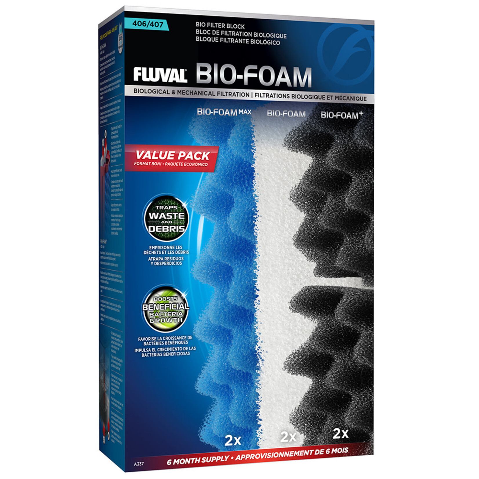 FLUVAL Fluval 407 Bio-Foam Value Pack
