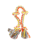 BUD-Z Bud'Z Rope Dog Toy With 4 Knots Orange And Yellow 15.5"