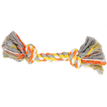 BUD-Z Bud'Z Rope Dog Toy With 2 Knots Orange And Yellow 8.5"