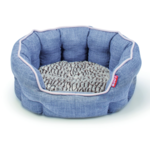 BUD-Z Bud-Z Round Deluxe Cuddler Blue Dog 29x24in