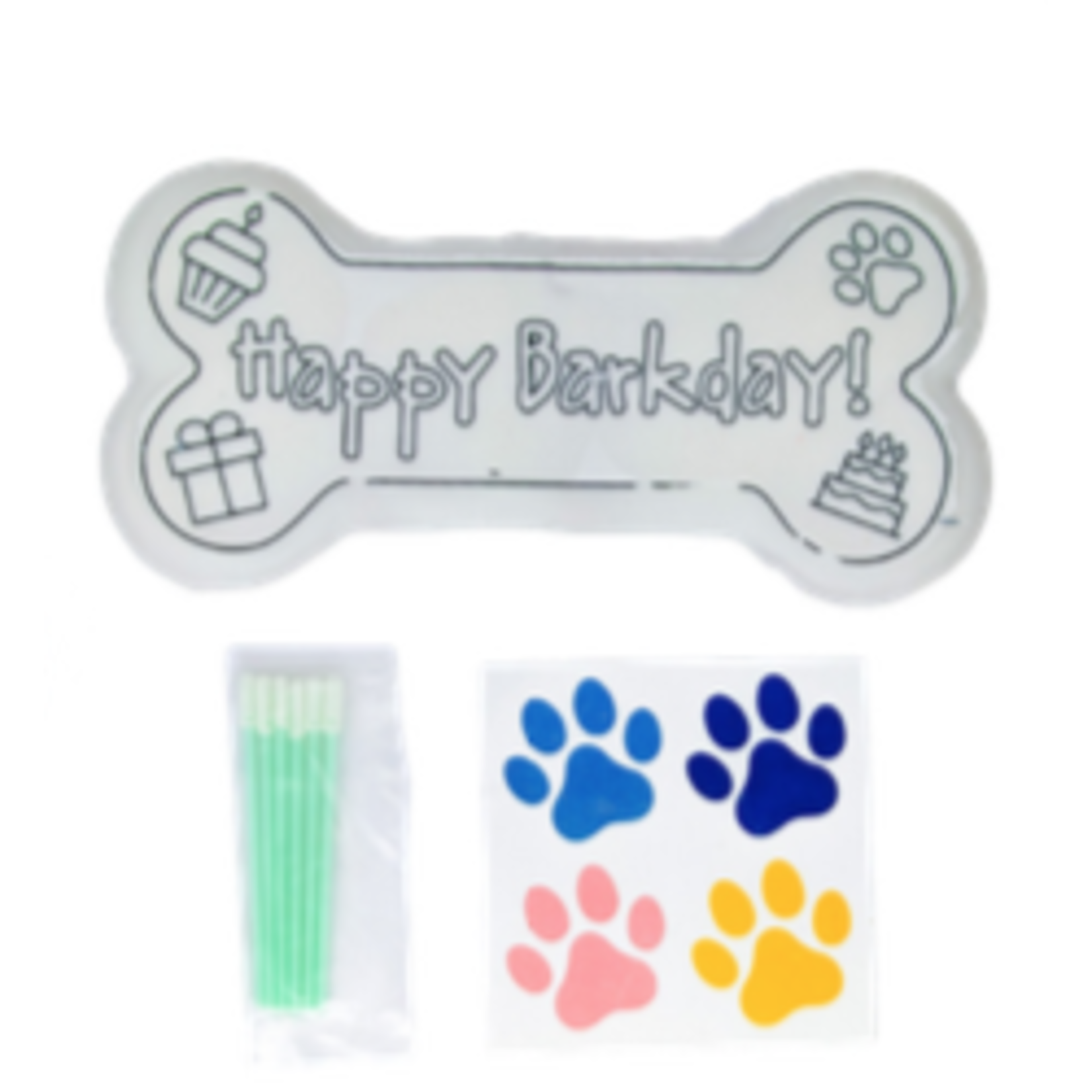 BOSCO & ROXY'S Bosco & Roxy's Prepackaged Paint Your Own Birthday Bone