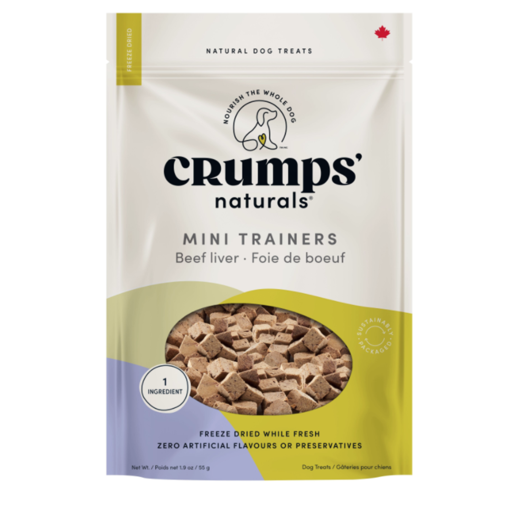 CRUMPS Crumps Mini Trainers Freeze Dried Beef Liver Dog 55g