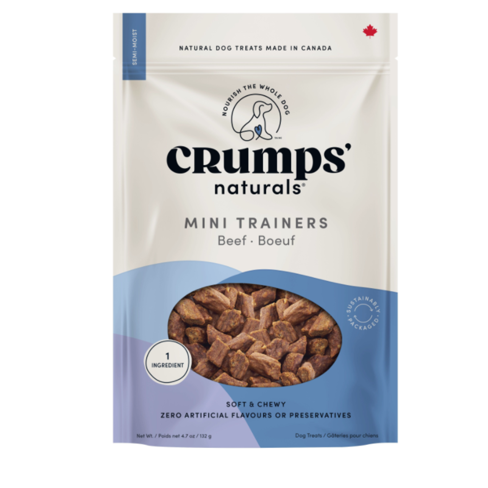 CRUMPS Crumps Mini Trainers Beef Semi Moist Dog 132g