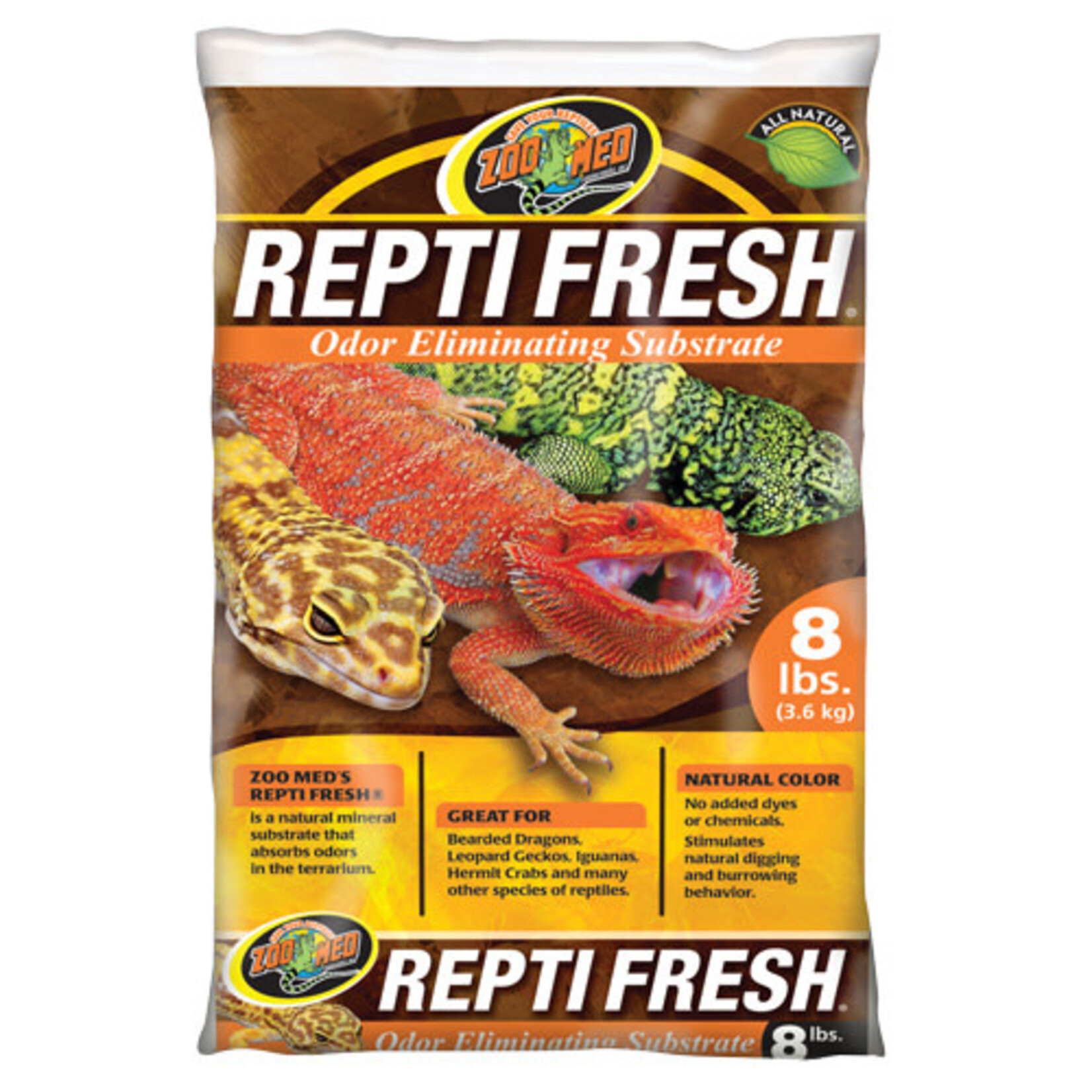 (D) Zoo Med ReptiFresh Odor Eliminating Substrate - 8 lb