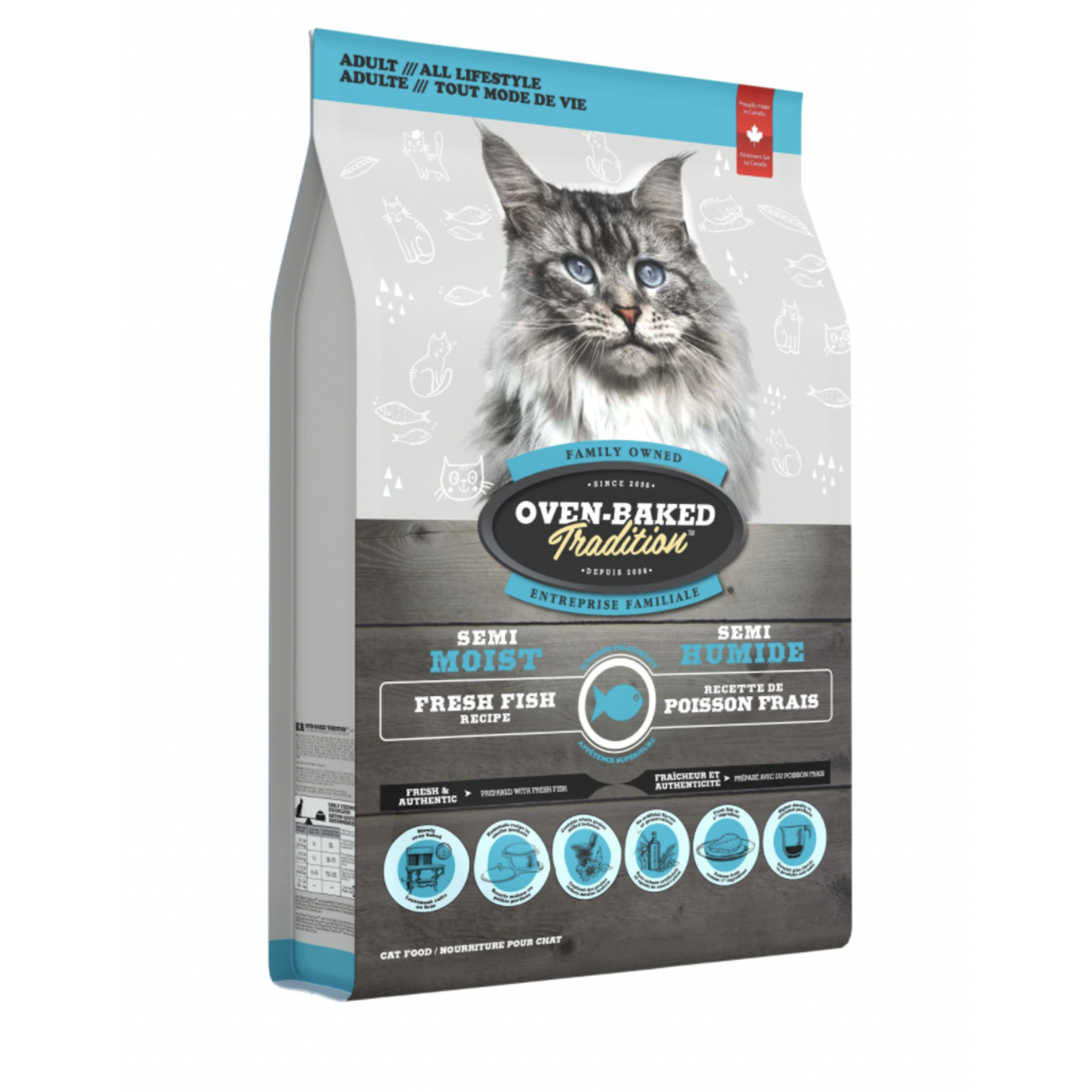 OVEN BAKED TRADITION (W) Oven-Baked Tradition Adult Semi Moist Fish Cat 5lb