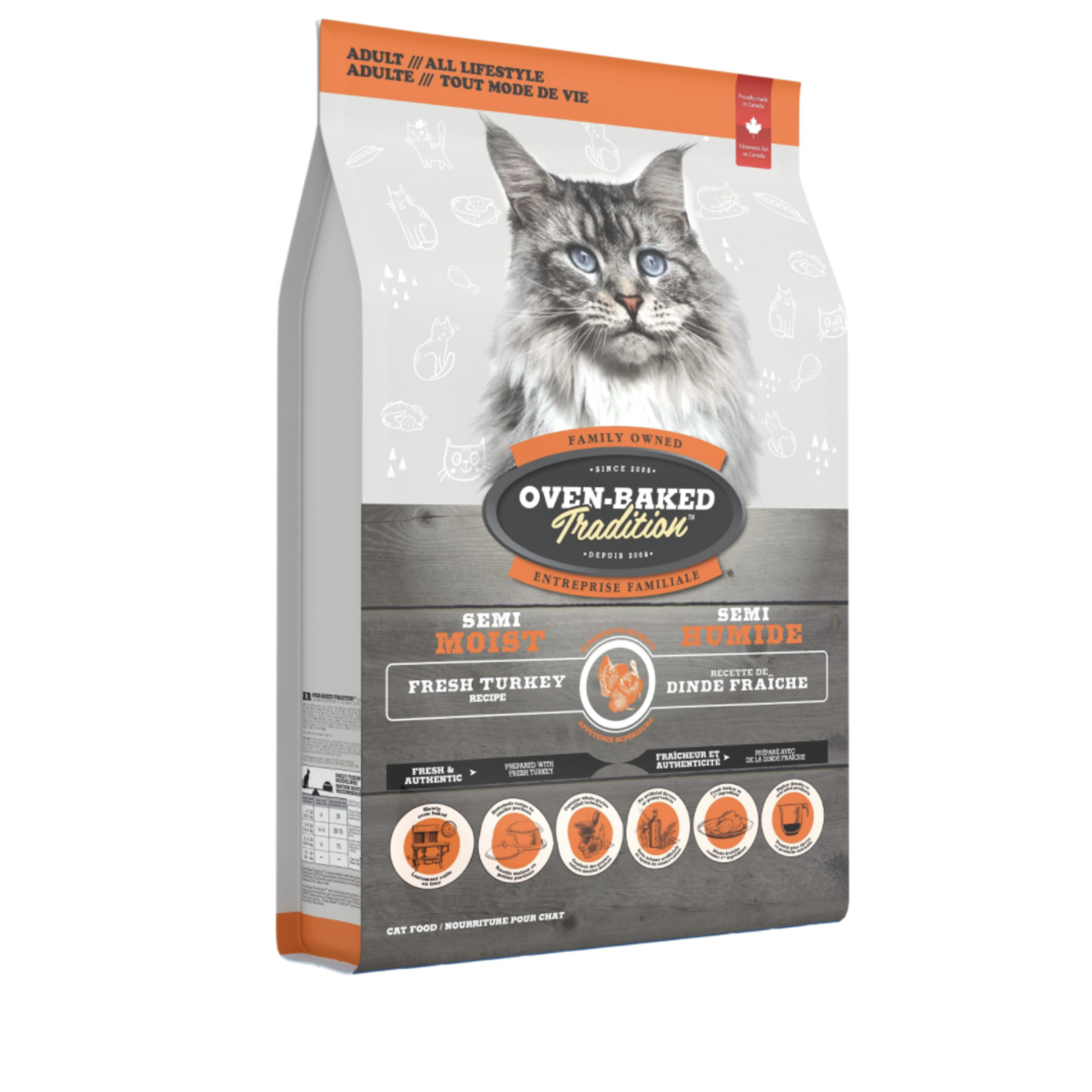 OVEN BAKED TRADITION (W) Oven-Baked Tradition Adult Semi Moist Turkey Cat 5lb