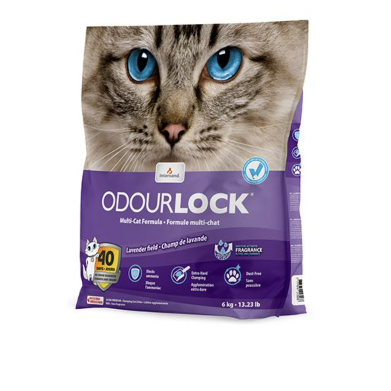 ODOURLOCK Odourlock Ultra Premium Lavender Clumping Litter Cat 6kg