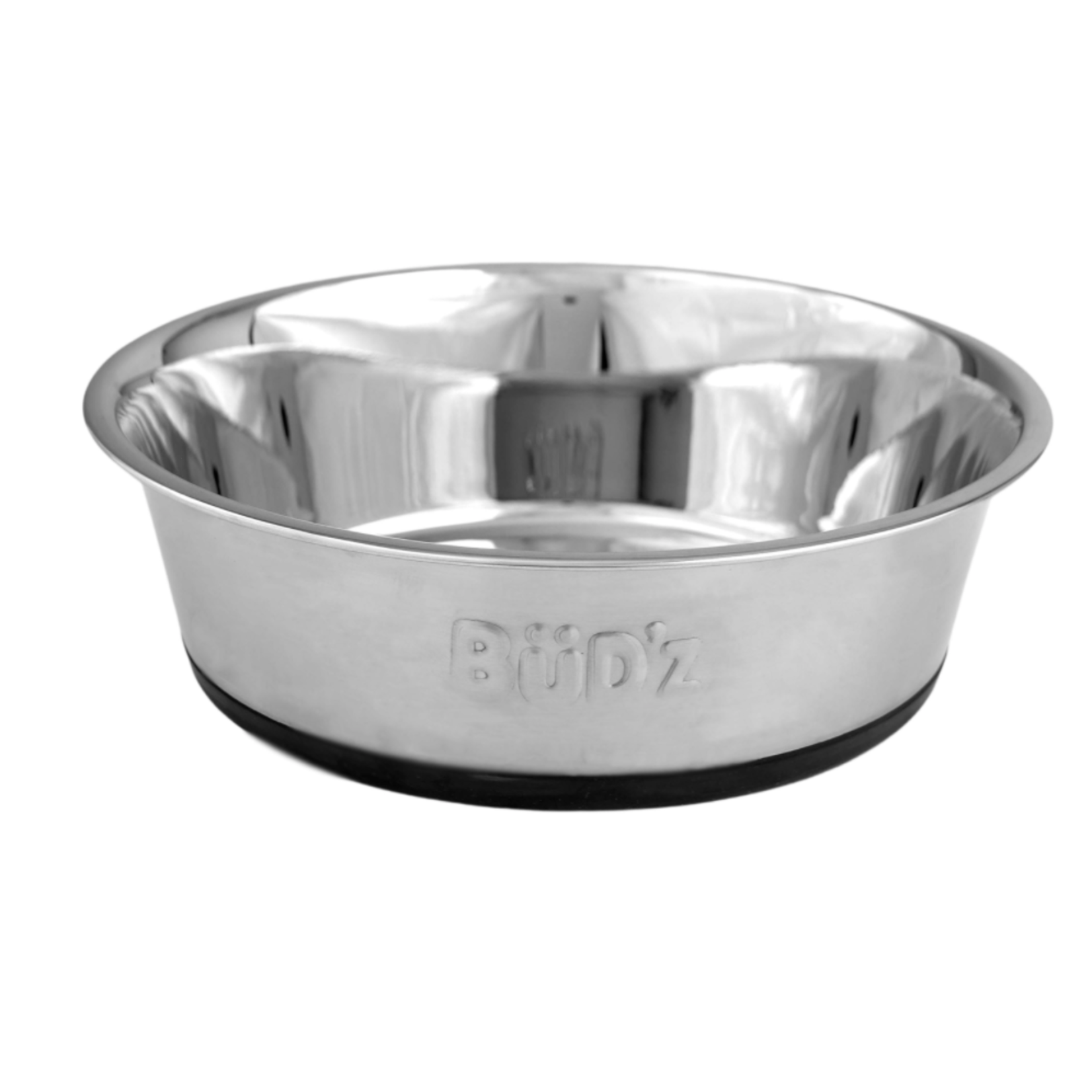 BUD-Z BUD'Z STAINLESS BOWL WITH BLACK SILICON BASE 2750ml (93oz)