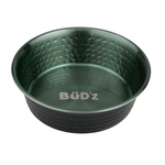 BUD-Z BUD'Z STAINLESS STEEL BOWL, HAMMERED INTERIOR - GREEN 2850ml (96oz)