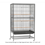 PREVUE HENDRYX (W) Prevue Hendryx Wrought Iron Flight Cage with Stand - Black - 31 x 20.5 x 53