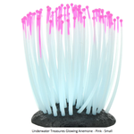 UNDERWATER TREASURES Underwater Treasures Glowing Anemone - Pink - Small