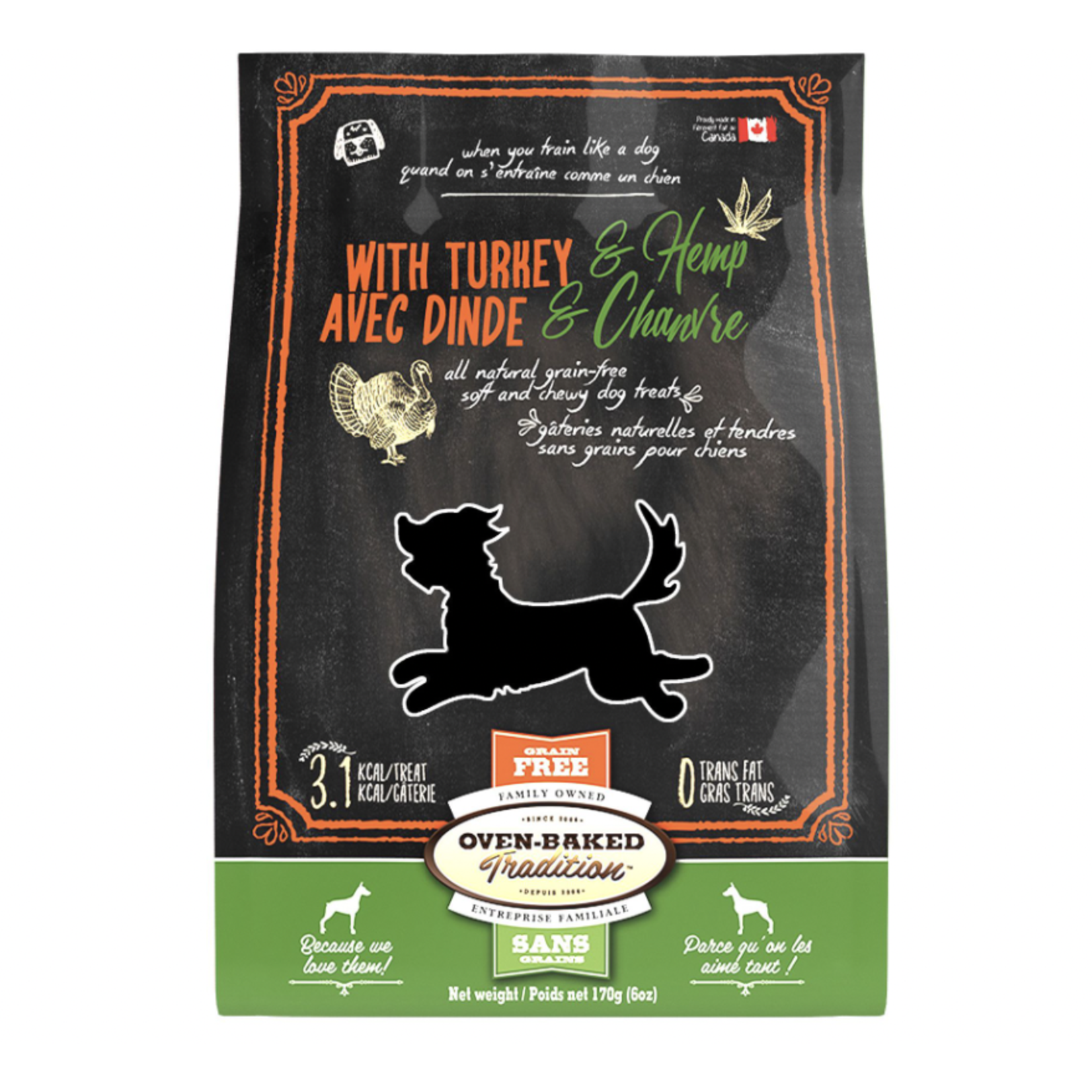 OVEN BAKED TRADITION Oven-Baked Tradition All Natural Grain Free Soft and Chewy Dog Treats Turkey 170g