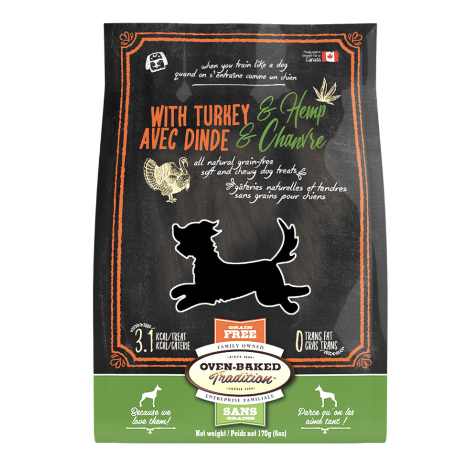 OVEN BAKED TRADITION (W) Oven-Baked Tradition All Natural Grain Free Soft and Chewy Dog Treats Turkey 170g