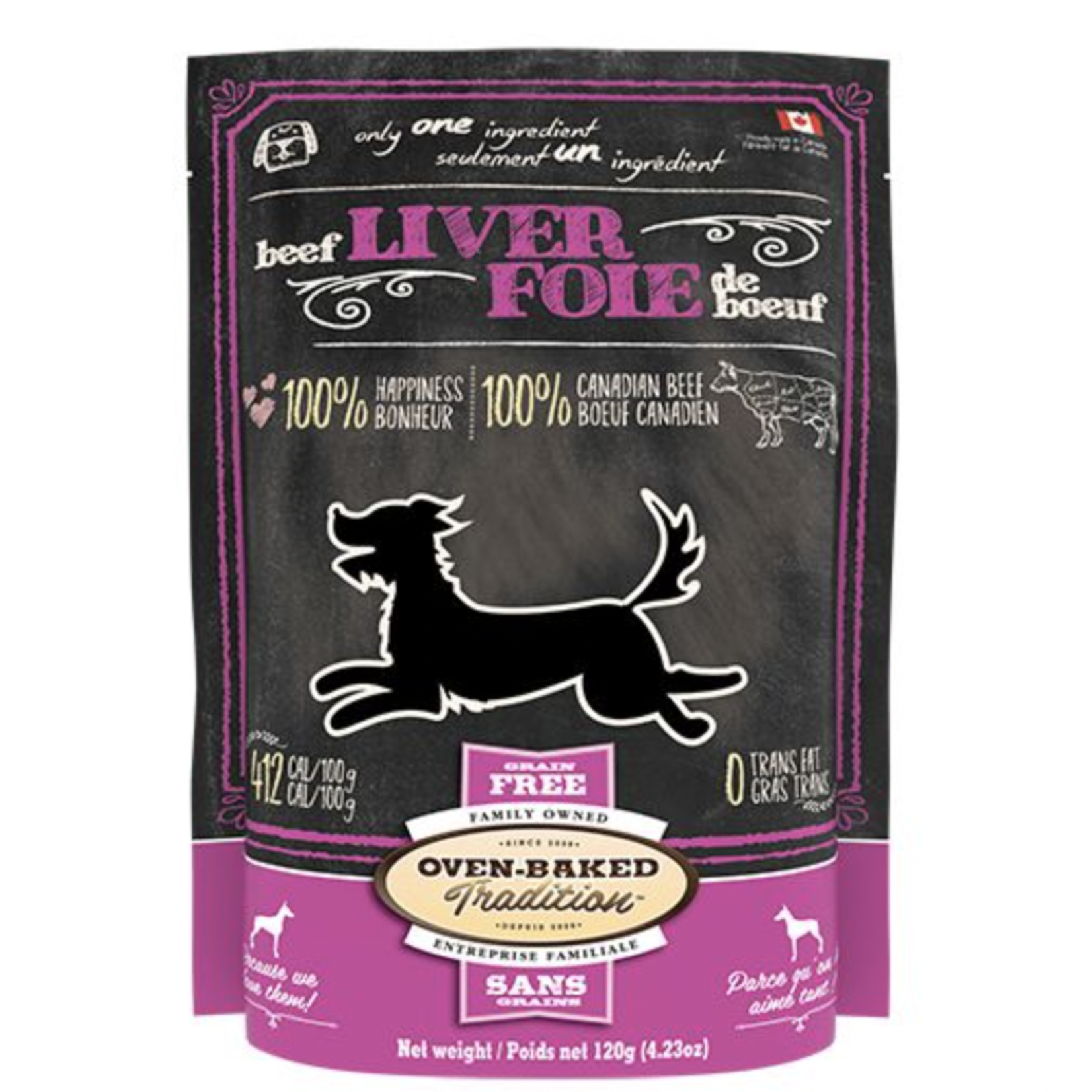 OVEN BAKED TRADITION (W) Oven-Baked Tradition Dehydrated Beef Liver Dog 120g