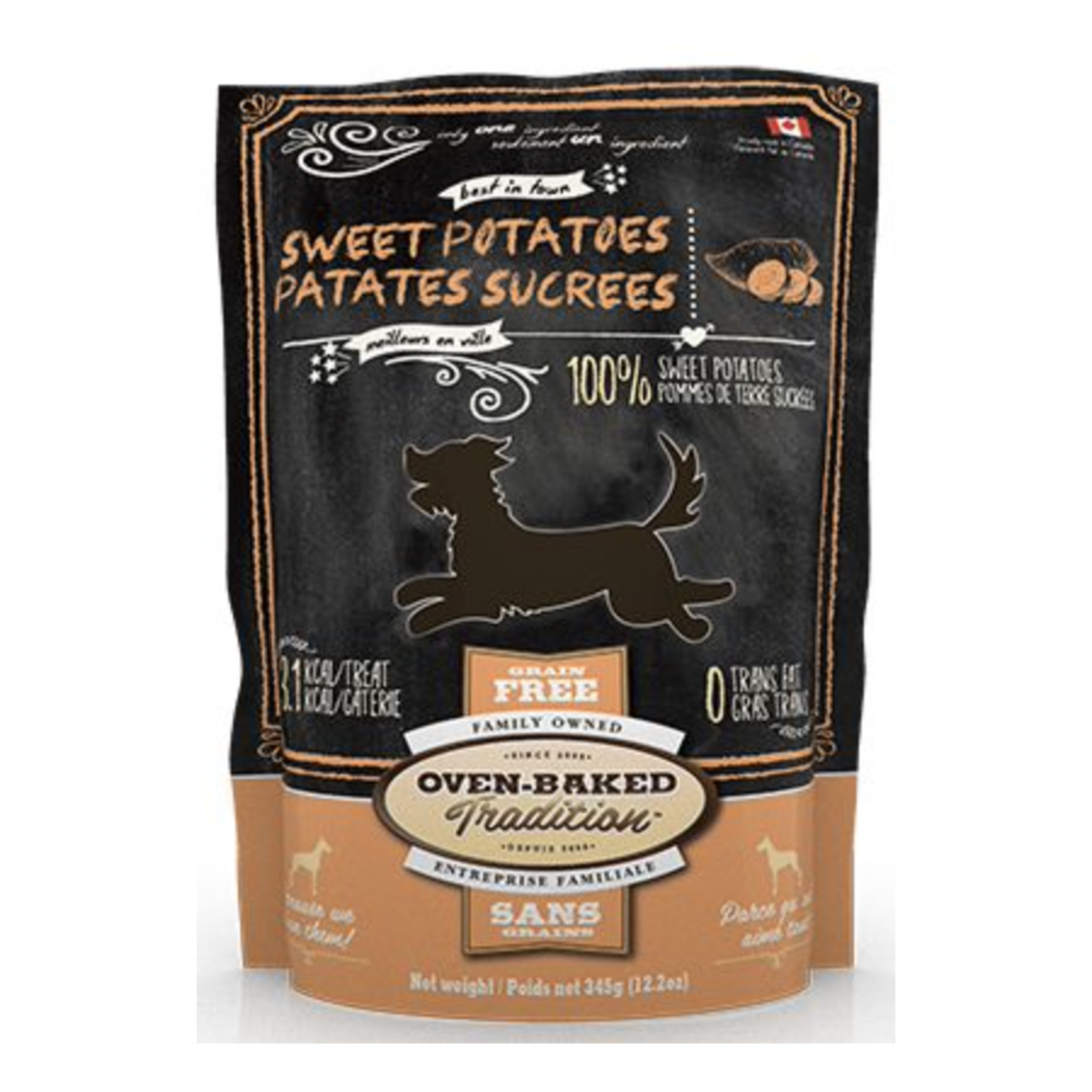 OVEN BAKED TRADITION (W) Oven-Baked Tradition Dehydrated Sweet Potato Slices Dog 345g