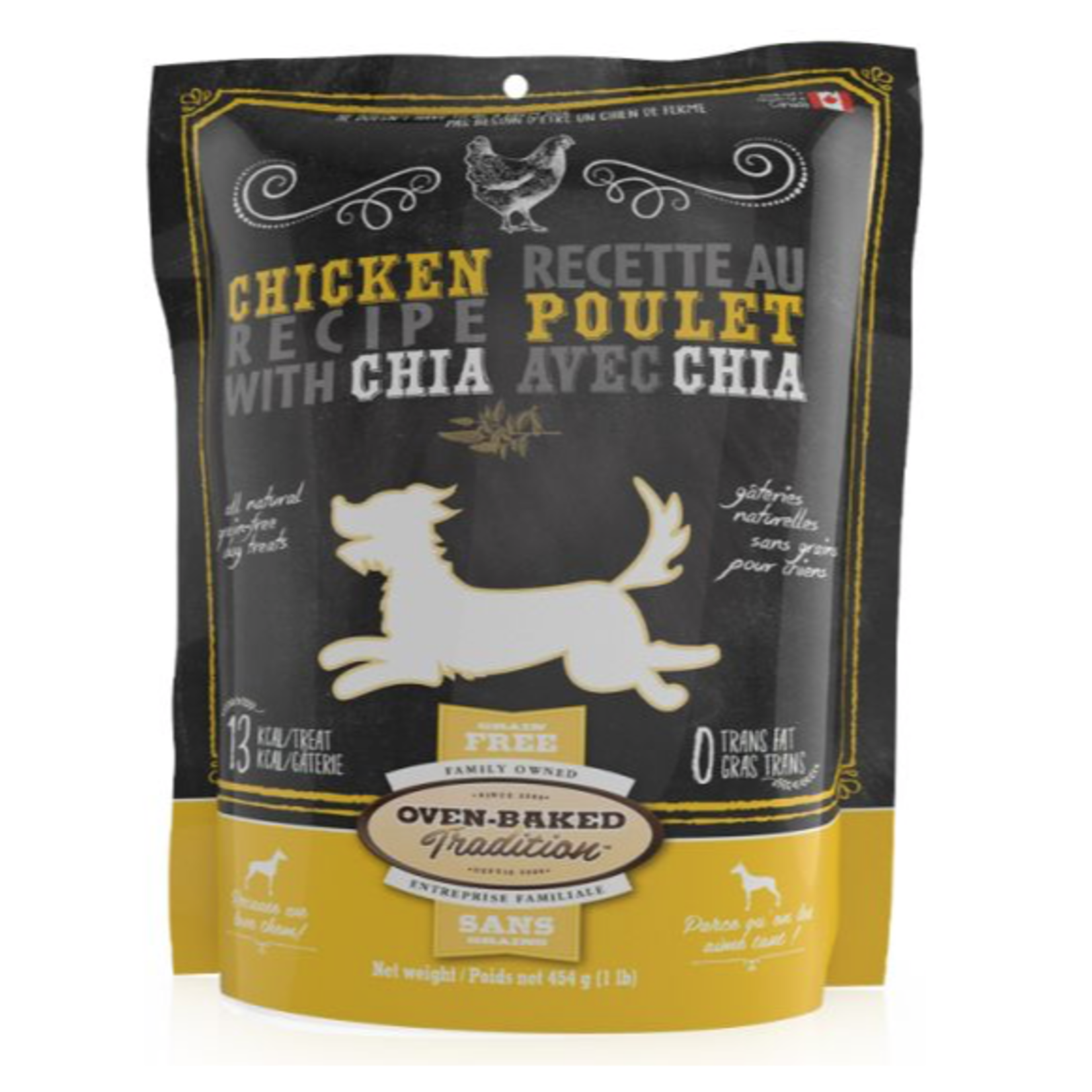 OVEN BAKED TRADITION (W) Oven-Baked Tradition Dog Treat Grain-Free Chicken 454g