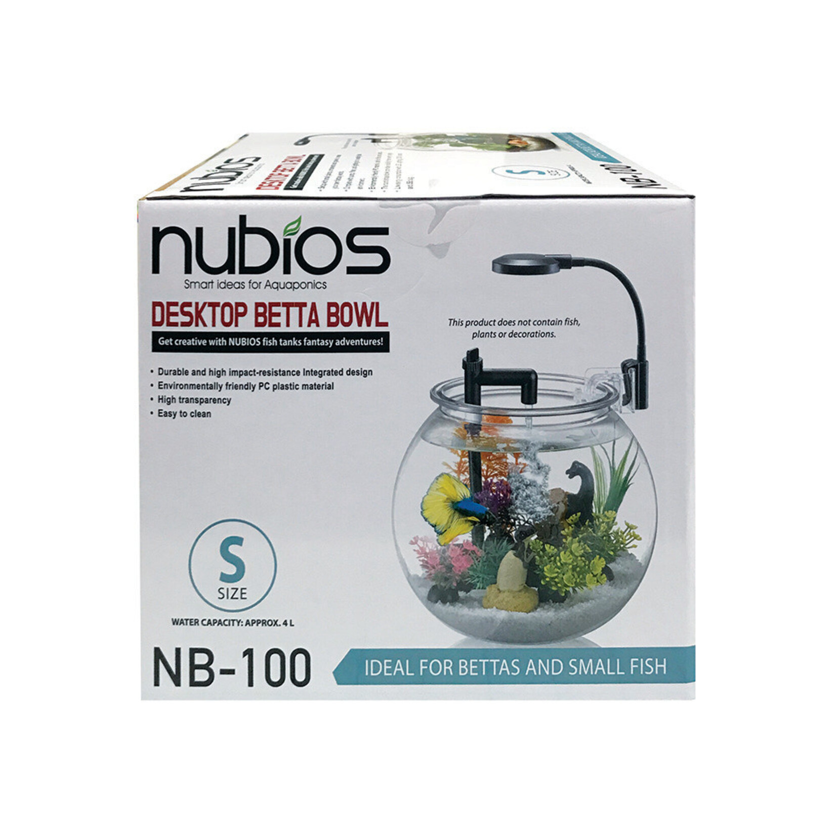 NUBIOS NUBIOS Desktop Betta Bowl Kit 4L