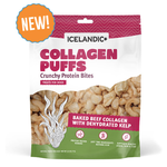 ICELANDIC + Beef Collagen Puffs with Kelp Treats for Dogs - 2.5oz