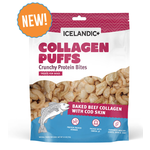ICELANDIC + Beef Collagen Puffs with Cod Skin Treats for Dogs - 2.5oz
