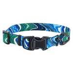 COASTAL Inspire Adjustable Fashion Dog Collar, Malachite Magic, Extra Small - 5/8" x 8-12"