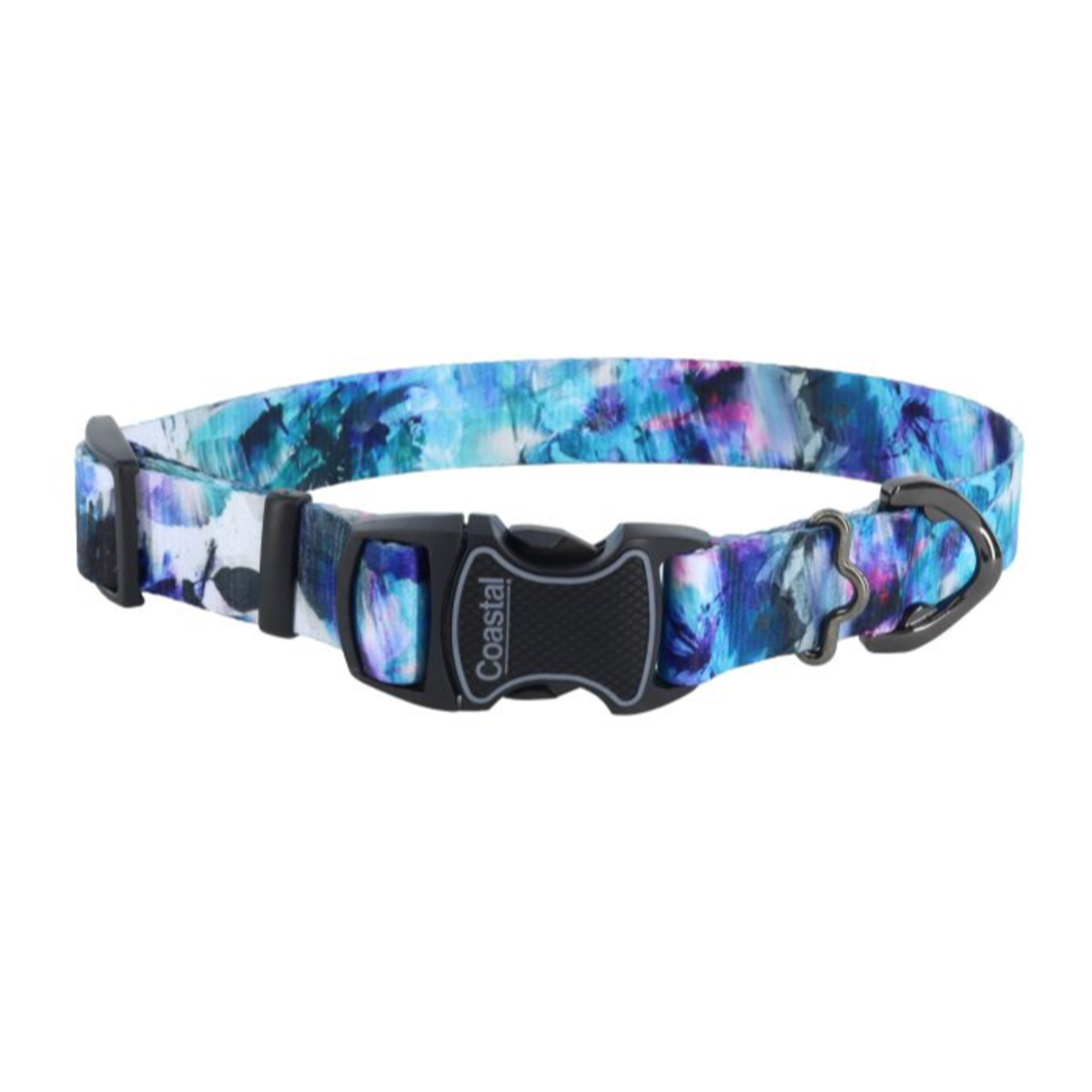 COASTAL Inspire Adjustable Fashion Dog Collar, Rainy Day Floral, Extra Small - 5/8" x 8-12"