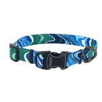 COASTAL Inspire Adjustable Fashion Dog Collar, Malachite Magic, Small - 5/8" x 10-14"
