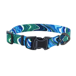 COASTAL Inspire Adjustable Fashion Dog Collar, Malachite Magic, Medium - 1" x 14"-20"