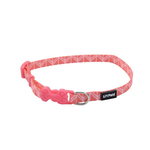 COASTAL Li'l Pals Adjustable Patterned Collar Pink Tribal Chevron Dog 1pc 5/16x6-8in