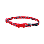 COASTAL Li'l Pals Adjustable Patterned Collar Red And White Bone Dog 1pc 5/16x6-8in