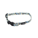 COASTAL Li'l Pals Adjustable Patterned Collar Teal Stained Glass Dog 1pc 5/16x6-8in