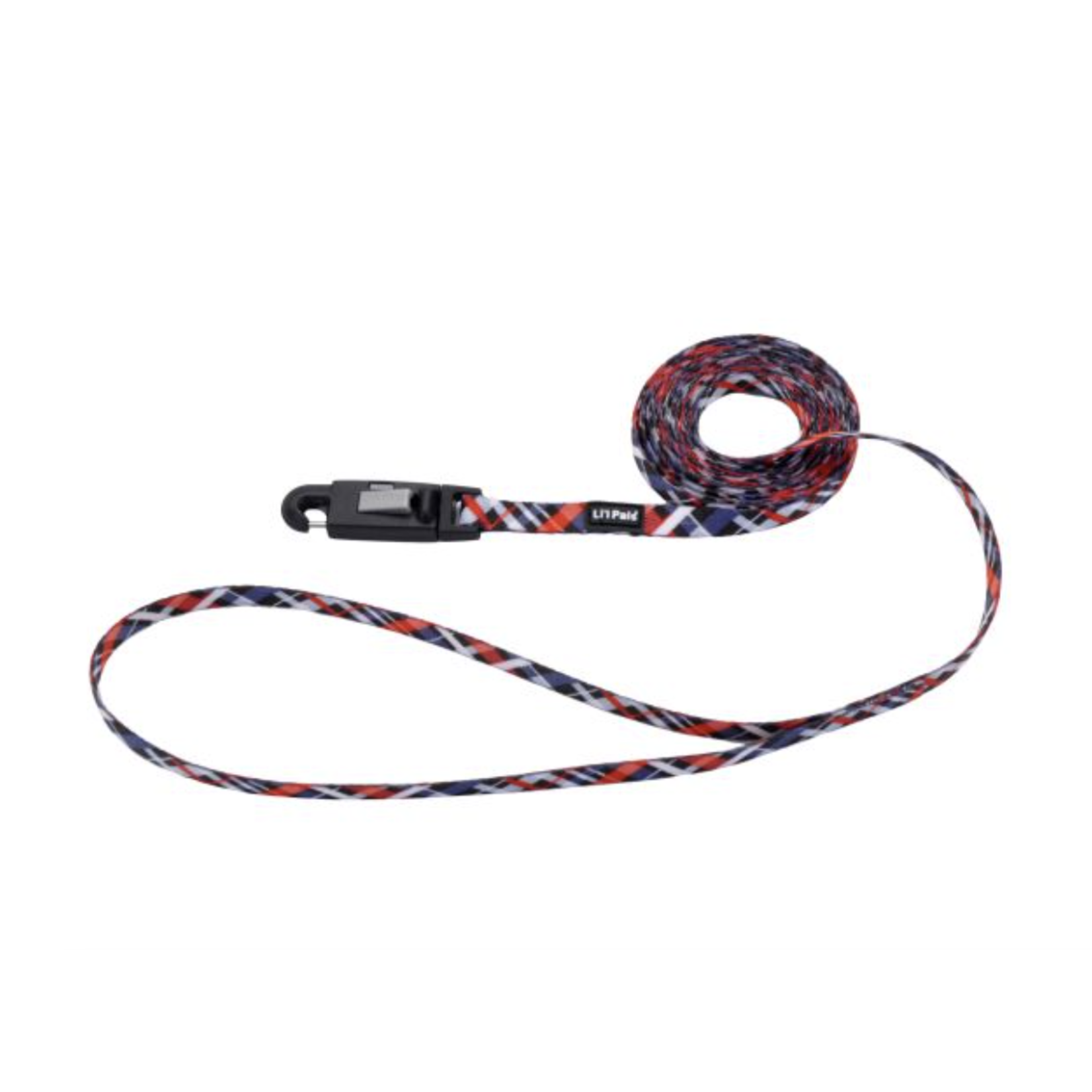COASTAL Li'l Pals Patterned Leash With Ez Snap Red Plaid Dog 1pc 5/16inx6ft