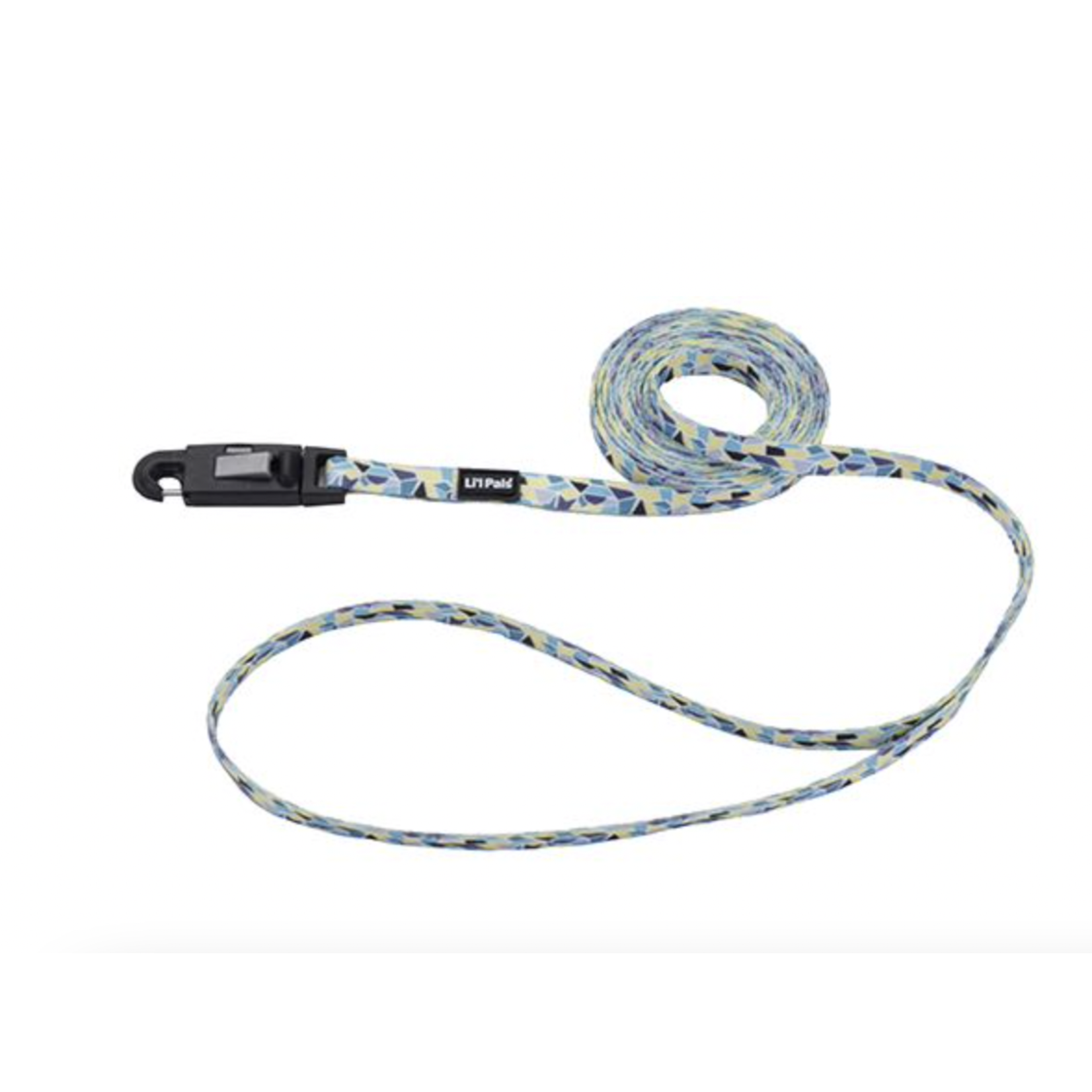 COASTAL Li'l Pals Patterned Leash With Ez Snap Teal Stained Glass Dog 1pc 5/16inx6ft