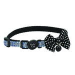 COASTAL Safe Cat Embellished Fashion Collar Diamond Black Cat 1pc 3/8x8-12in