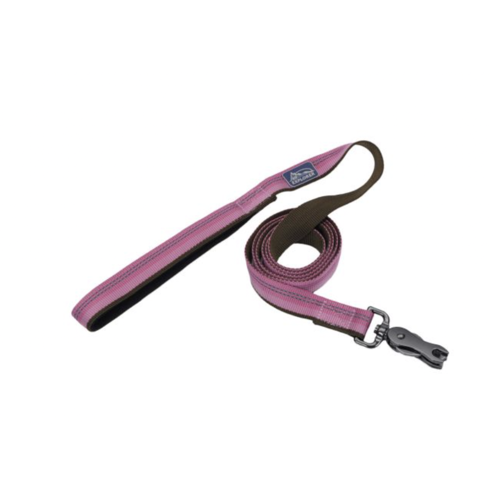 COASTAL K9 Explorer Reflective Leash With Scissor Snap Rosebud Dog 1pc 1inx6ft