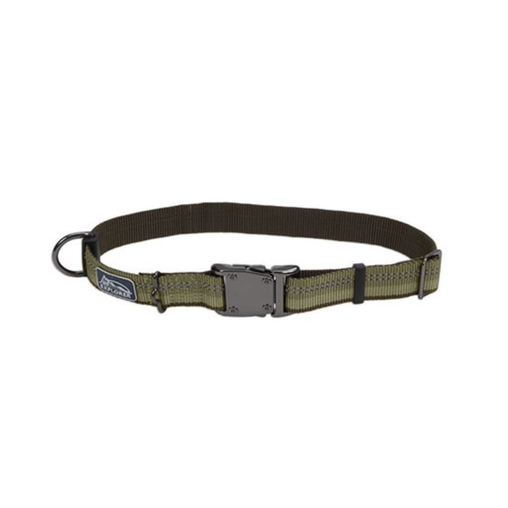COASTAL K9 Explorer Reflective Adjustable Collar Fern Dog 1pc 1x12-18in