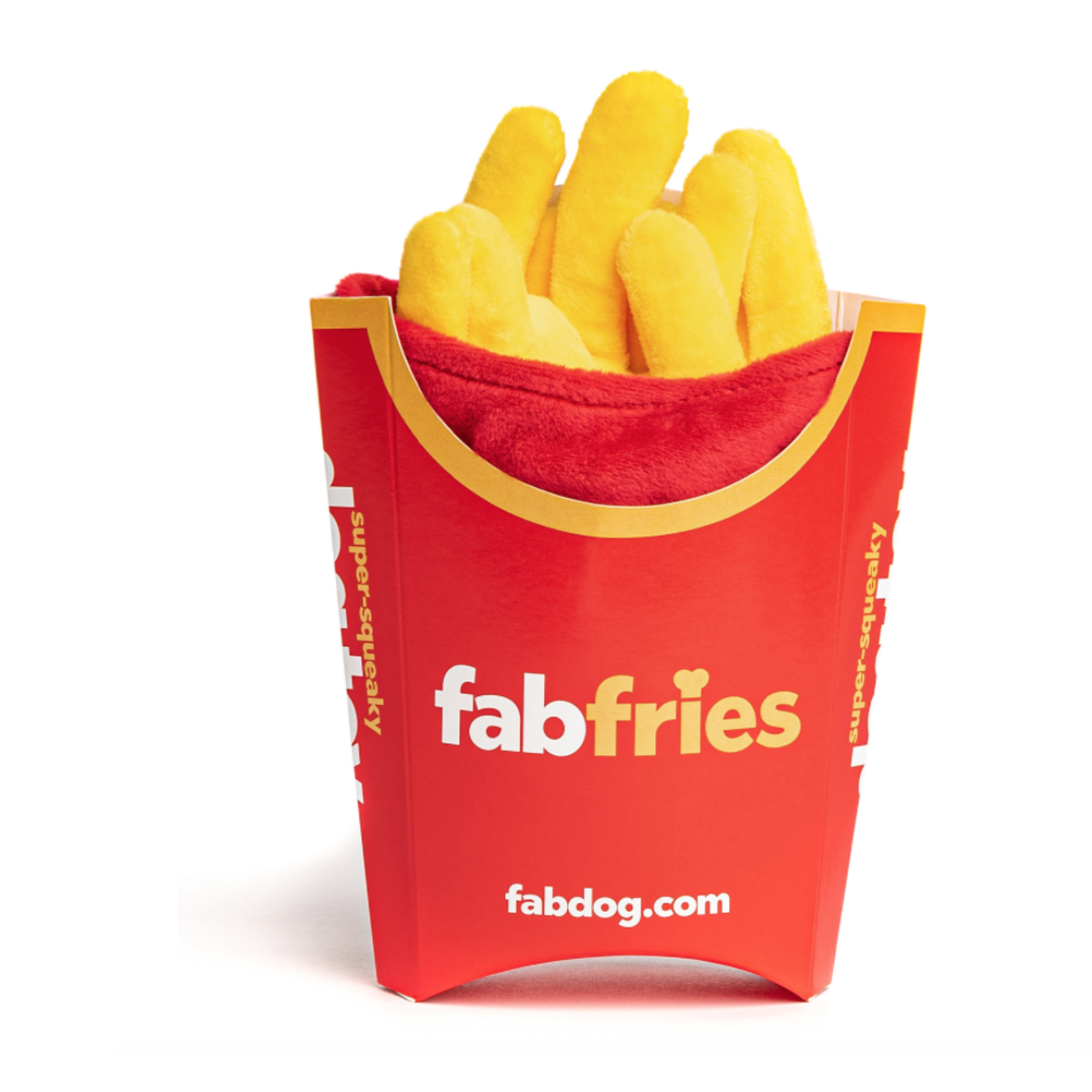 FABDOG Fabdog Foodies French Fries Super-squeaker Toy