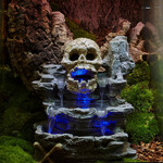 Zoo Med Repti Rapids LED Waterfall - Skull Style - Medium