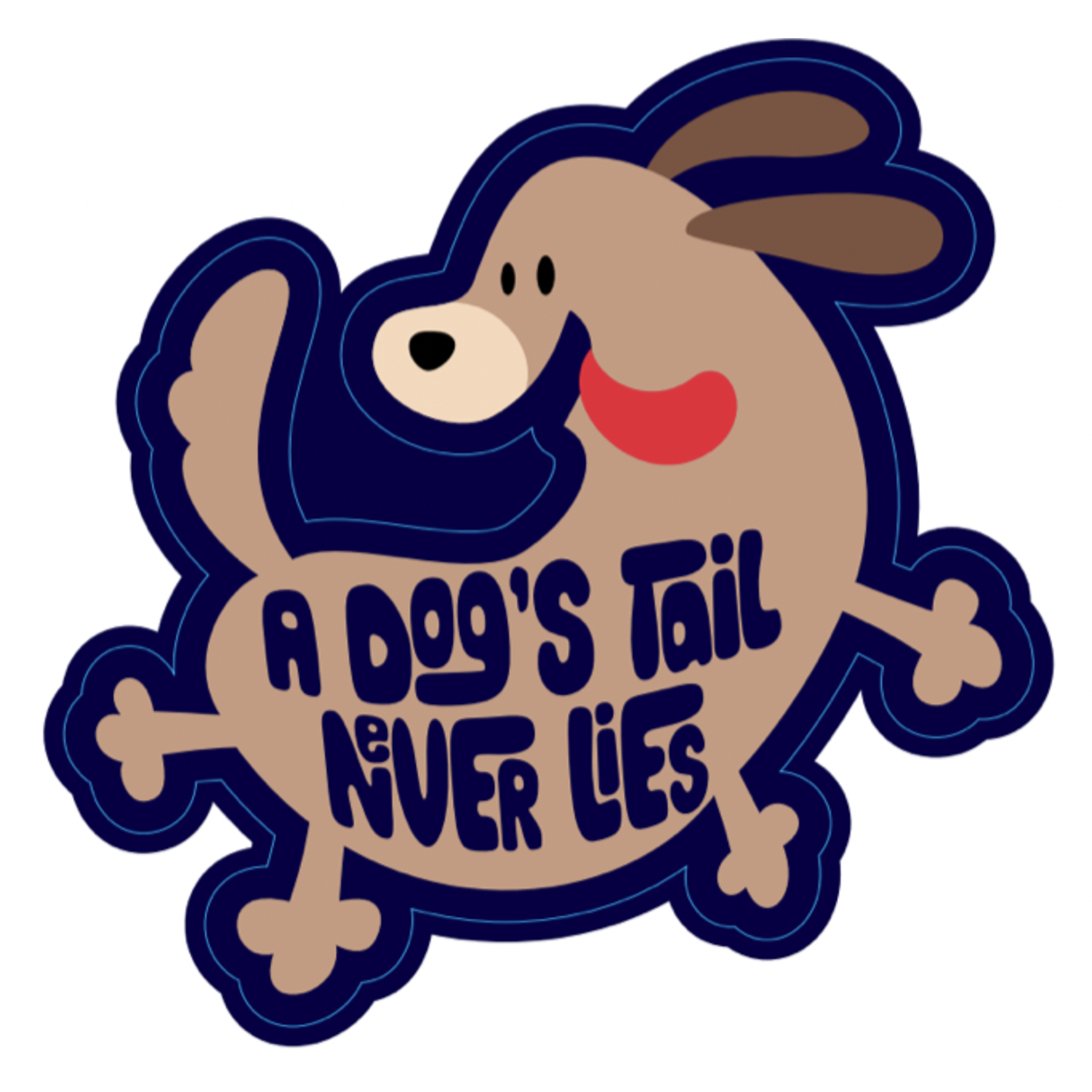 STICKER PACK Dog Tail Never Lies - Sticker - Small