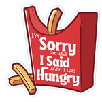 STICKER PACK Sayings - Sorry For What I Said  - Sticker - Small