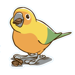 STICKER PACK Pets - Seed Lover Bird - Sticker - Small