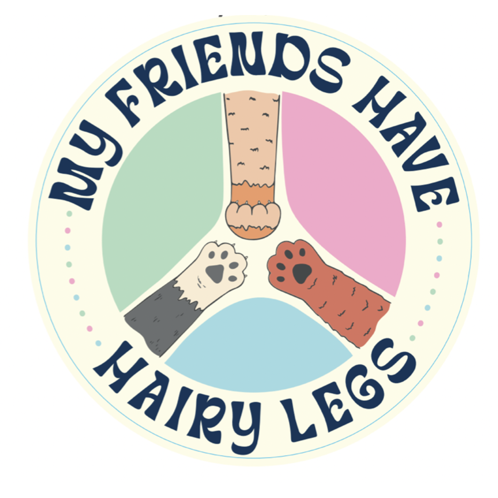 STICKER PACK Sayings - Hairy Leg Friends - Sticker - Large