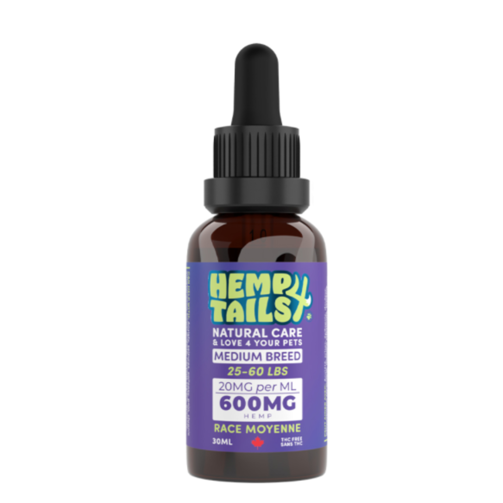 HEMP4TAILS Hemp4Tails MEDIUM BREED (25-60LBS) – 600MG – 30ML