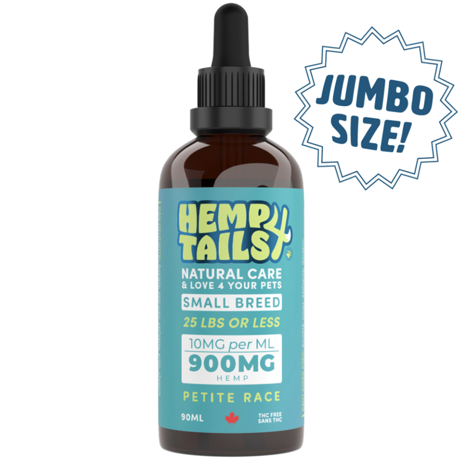 HEMP4TAILS Hemp4Tails JUMBO SMALL BREED (25LBS OR LESS) – 900MG – 90ML