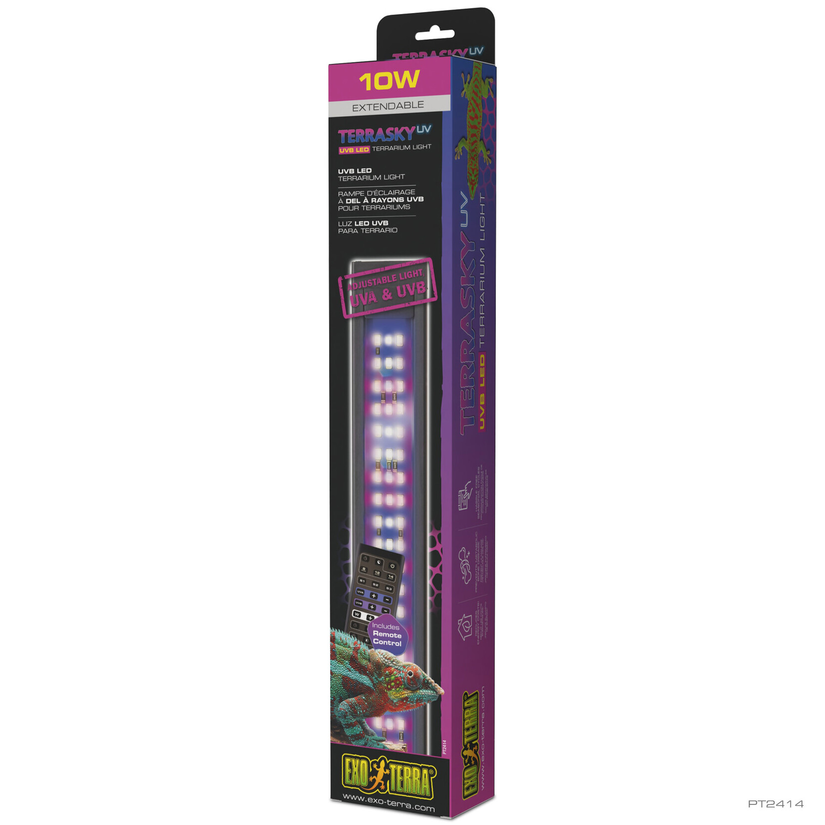 EXO TERRA Exo Terra TerraSkyUV - UVB LED Terrarium Light with Remote Control - 10W