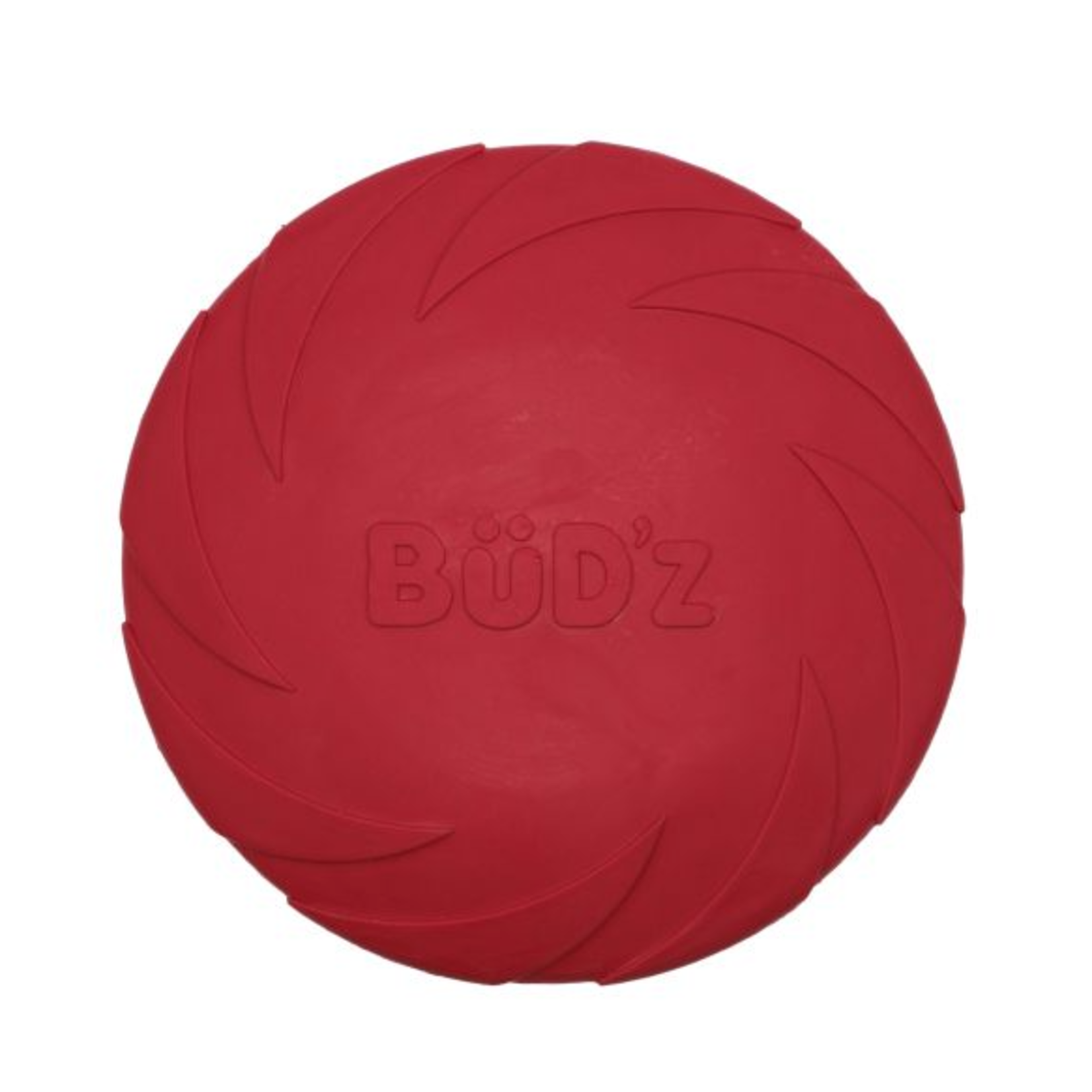 BUD-Z Bud'Z Rubber Dog Toy - Frisbee, Red Dog 9in 1pc