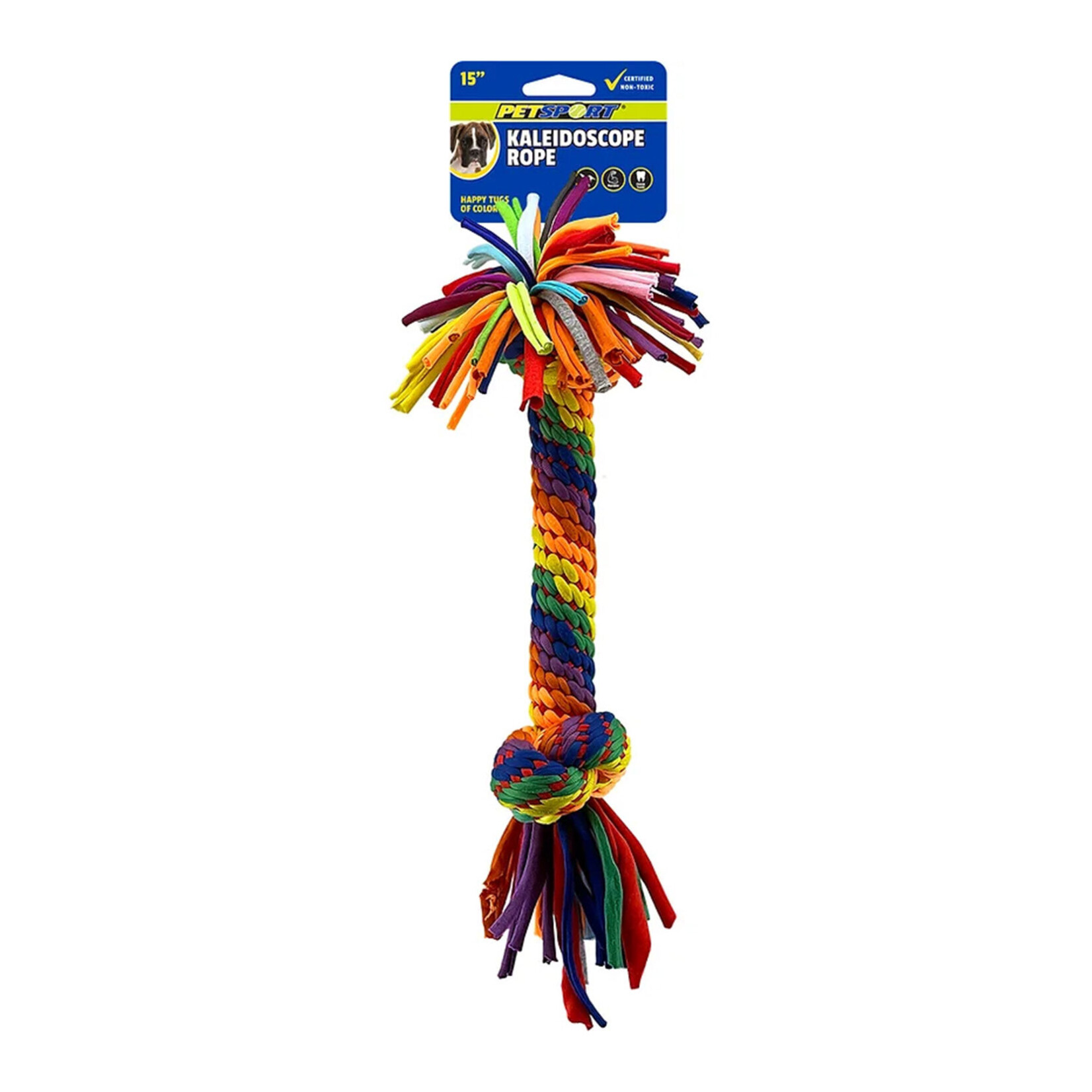 PET SPORT PetSport Kaleidoscope 2 Knot Rope - 15"